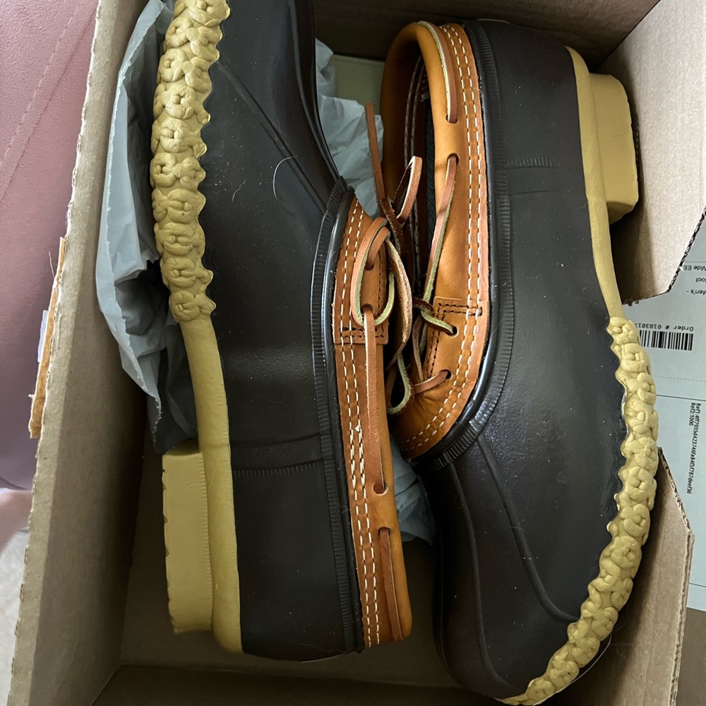 L.L. Bean Brown and Black Rain & Snow Boots